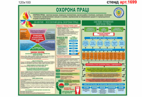 Стенд охорони праці для підприємств №1699