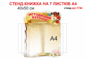 Стенд книжка "Методичний куточок" №1744