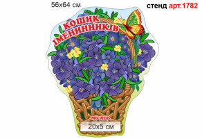 Наши именинники - стенд "Корзина именинников" №1782