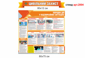 Стенд "Цивільний захист" №2004