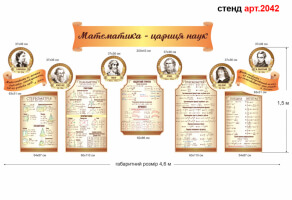 Стенды в кабинет математики №2042