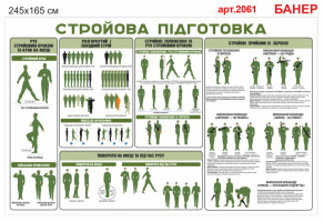 Плакат Строевая подготовка №2061