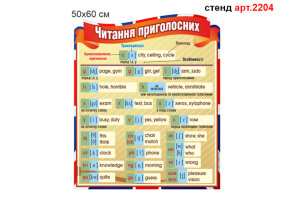 Стенд "Читання приголосних" №2204