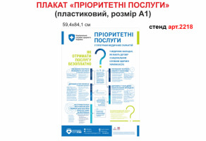 Плакат Приоритетные услуги №2218