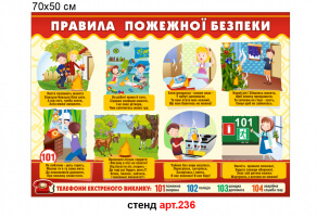Уголок пожарной безопасности №236