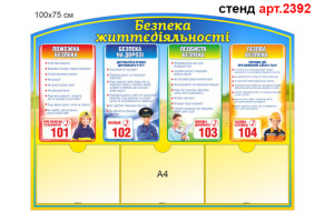 Стенд "Безпека життєдіяльності" №2392