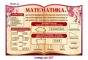 Стенд по математике №267