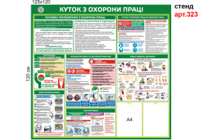 Стенд з охорони праці №323