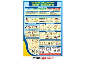 Стенд Первая медицинская помощь №338-1