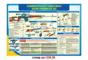 Стенд СГД Снайперська гвинтівка Драгунова №338-26