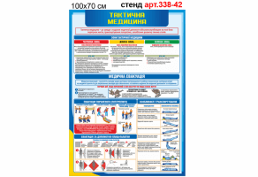 Стенд Первая медицинская помощь №338-42