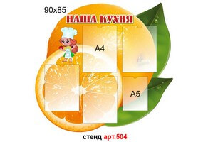 Стенд "Наша кухня" Апельсин  №504