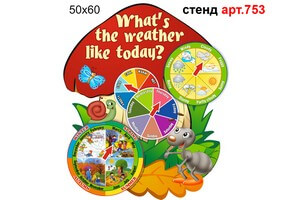 Стенд Уголок природы на английском языке №753