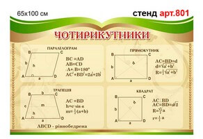 Стенд з математики №801