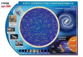 карта зоряного неба стенд по астрономії